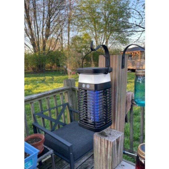 Bug Zapper Outdoor Indoor Mosquito Zapper Solar Fly Zapper Rechargeable Electric - Picture 3 of 3